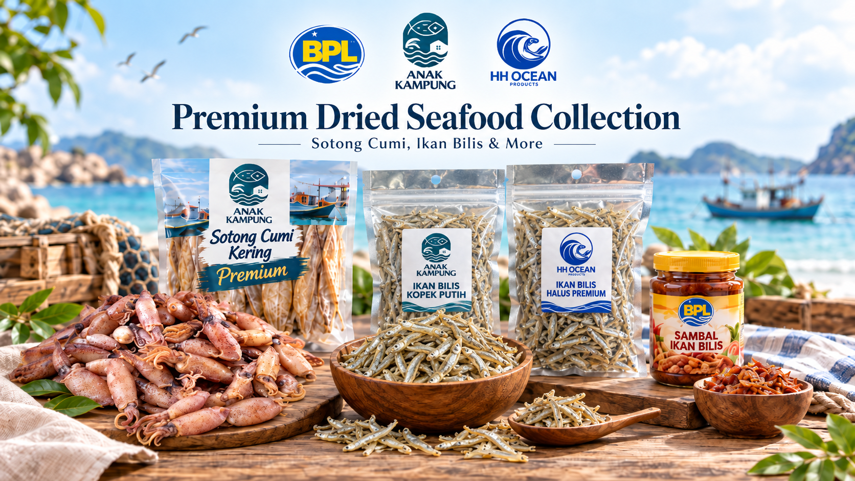 Premium dried seafood collection across BPL Food Group brands